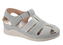 YHE 24140-A14 Босоножки женские Серый