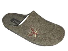 AG0124-1 Тапочки женские  Evalli /Тёмно-бежевый/