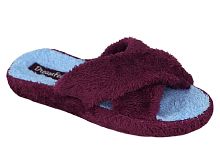 DFR-22-07W Тапочки женские Dream Feet /бордовый-голубой/