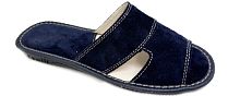 04-002LILU Тапочки женские E-home / синий замша